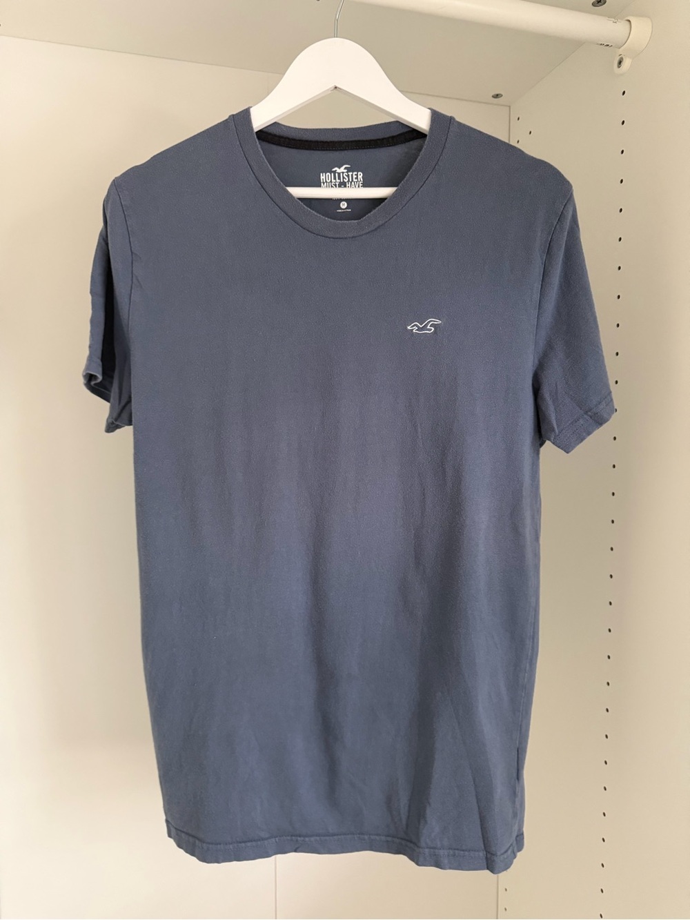 Hollister Men's Short Sleeve Crew T-Shirt - Slate Blue